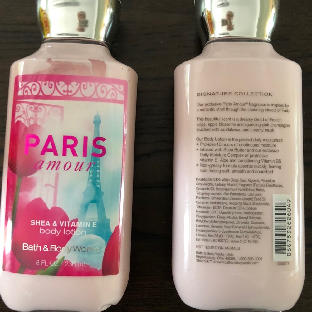 Paris Amour body lotion set of 2